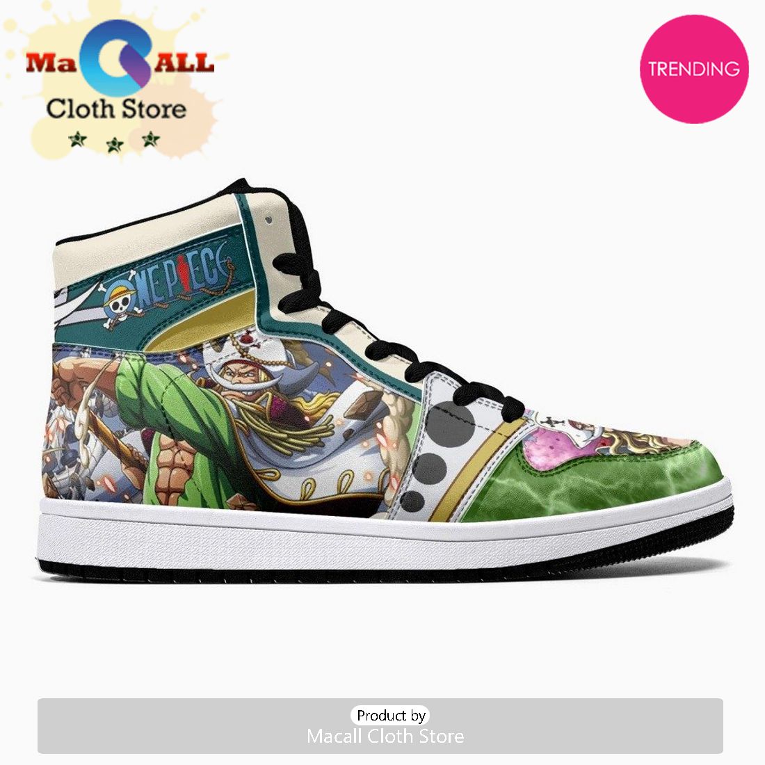 Edward Newgate Wano One Piece JD1 High Top Shoes