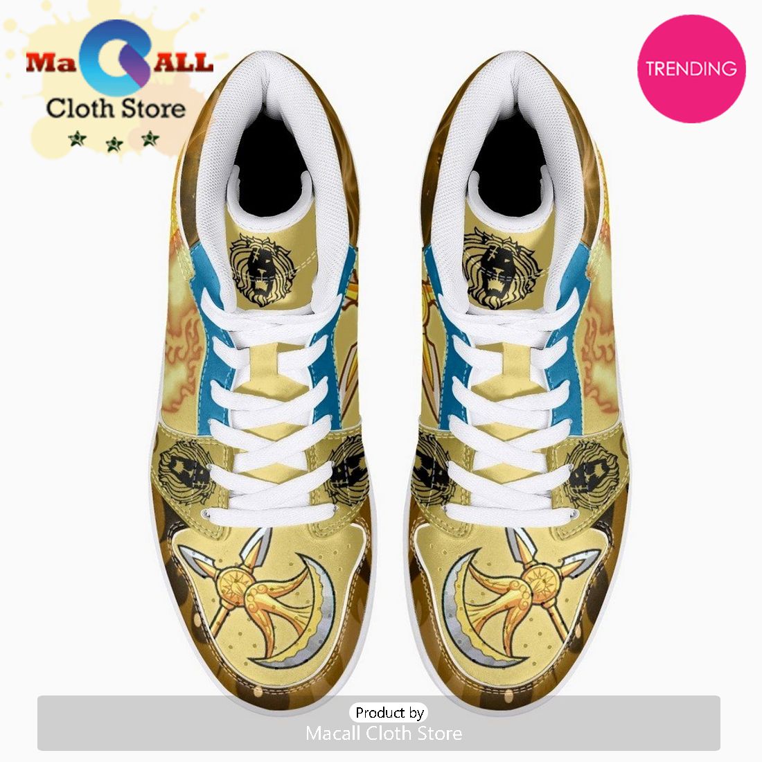 Escanor Rhitta Seven Deadly Sins JD1 High Top Shoes