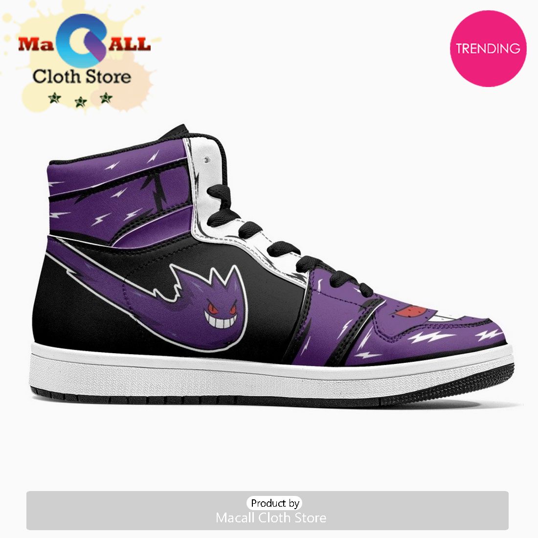 Ghost Gengar JD1 High Top Shoes