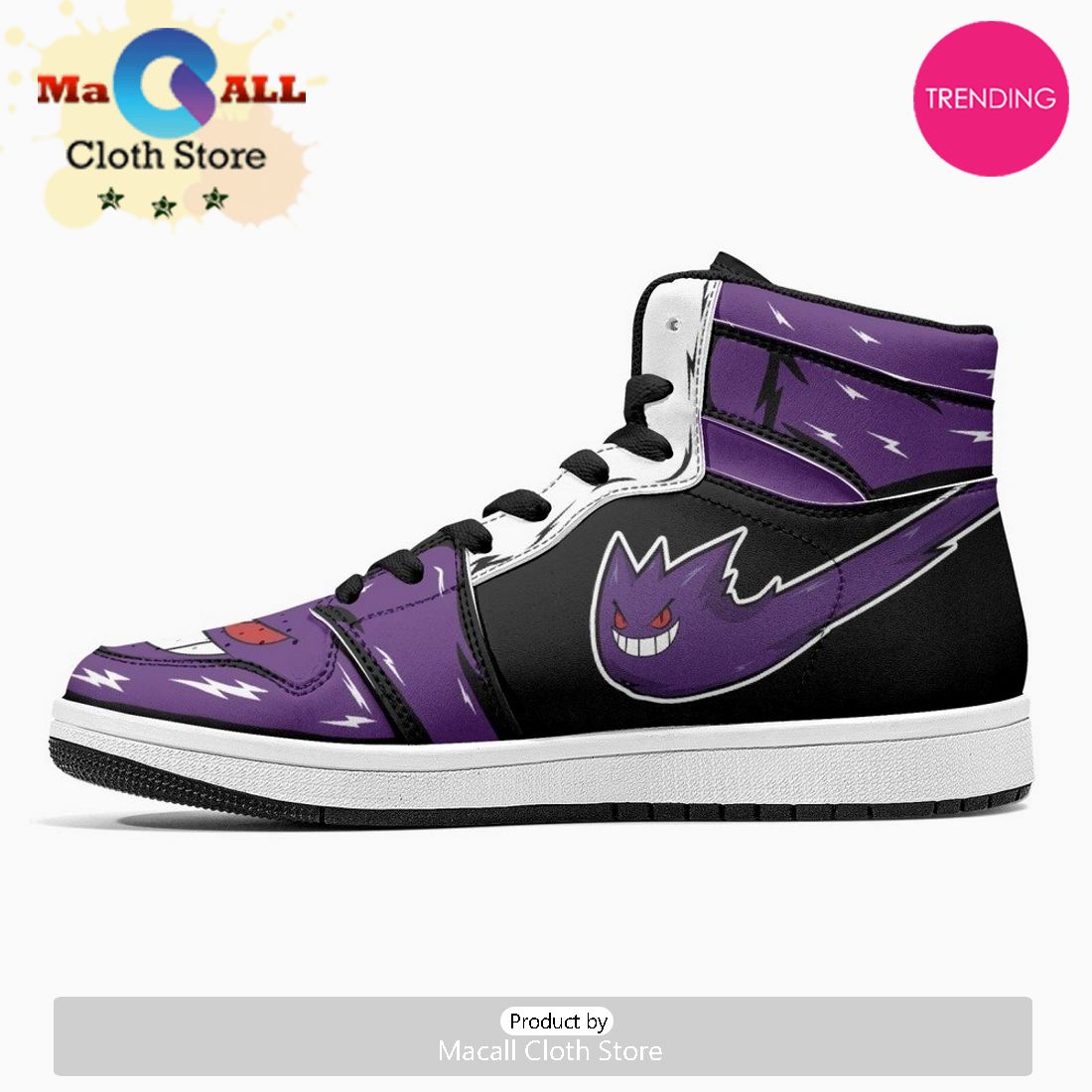 Ghost Gengar JD1 High Top Shoes