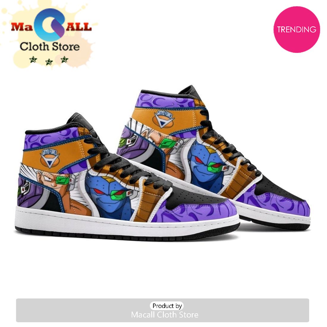 Ginyu Force Dragon Ball Z Air Jordan 1 High Top Shoes