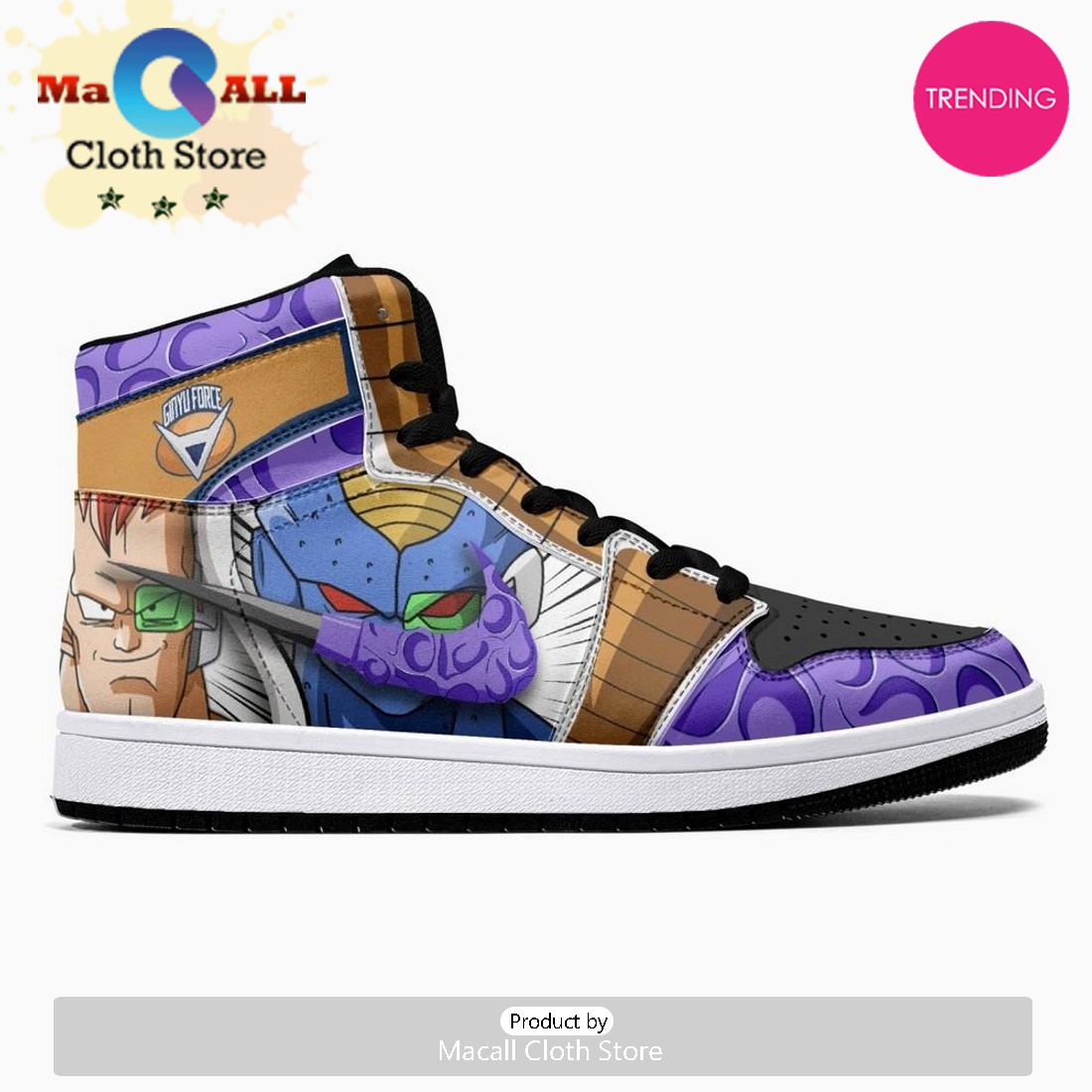 Ginyu Force Dragon Ball Z JD1 High Top Shoes