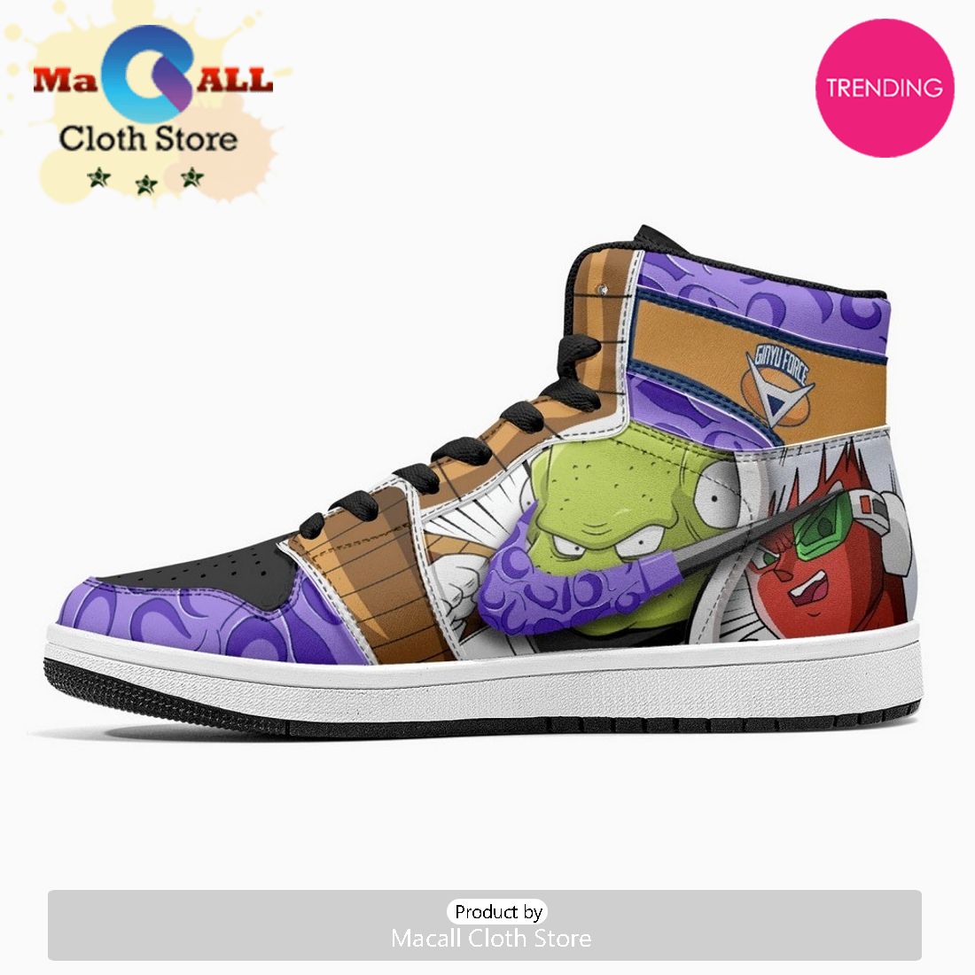 Ginyu Force Dragon Ball Z JD1 High Top Shoes