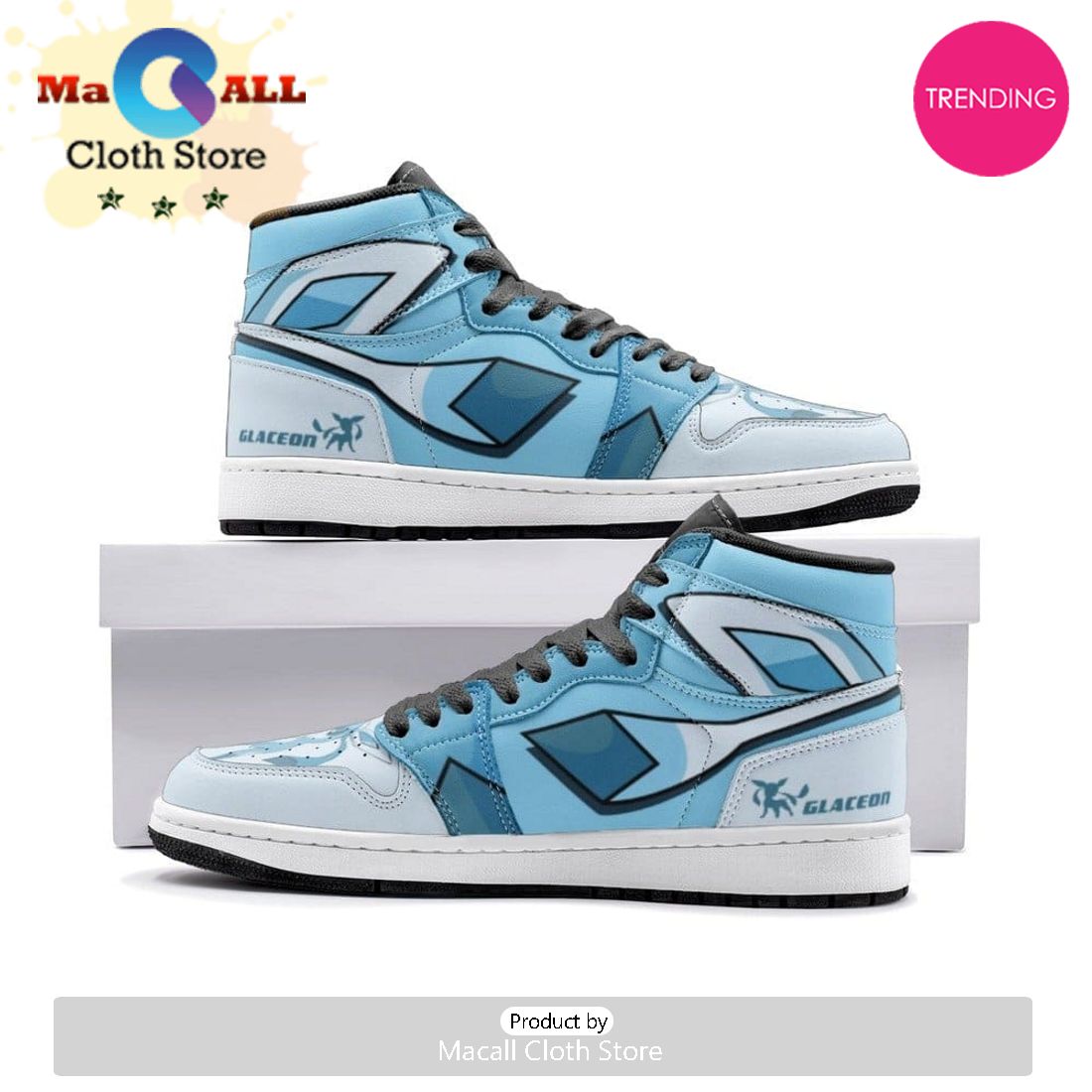 Glaceon Air Jordan 1 High Top Shoes
