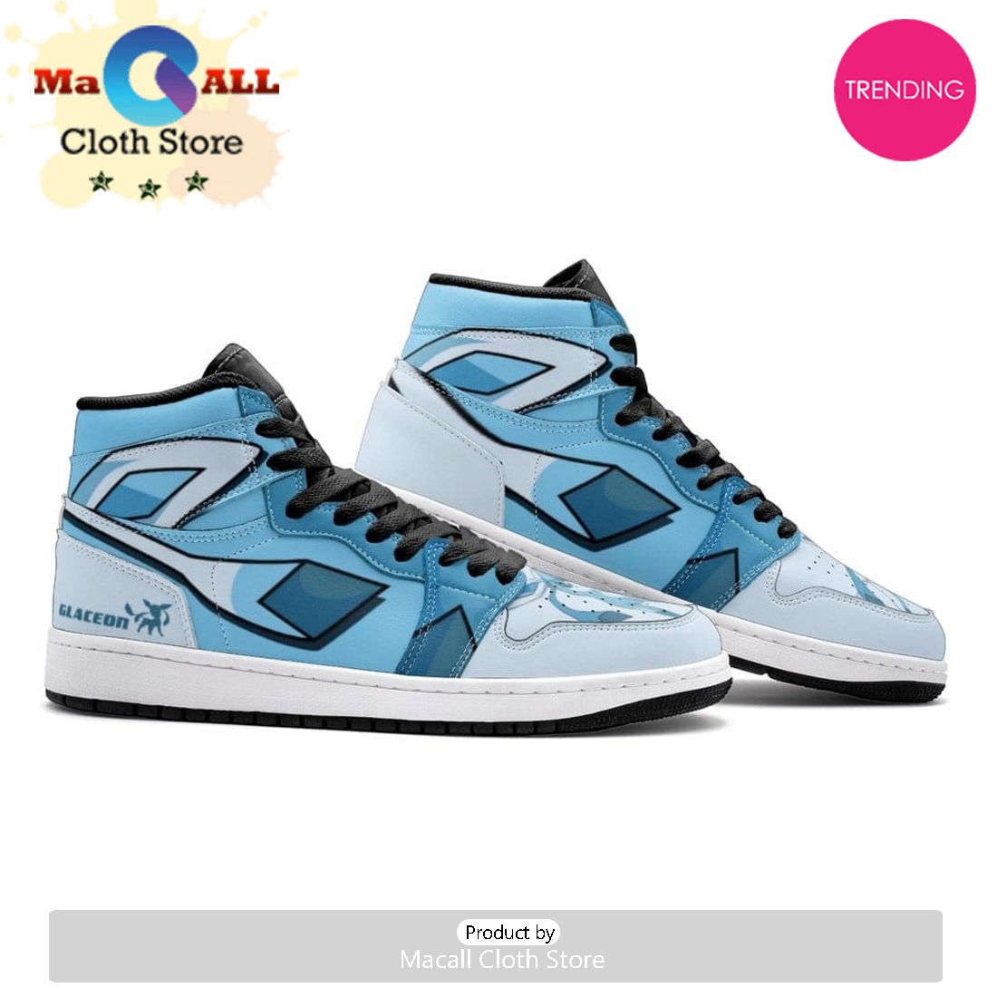 Glaceon Air Jordan 1 High Top Shoes