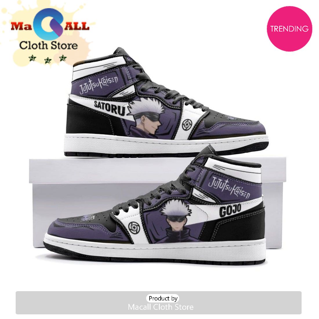 Gojo Satoru Sorcery Fight Air Jordan 1 High Top Shoes