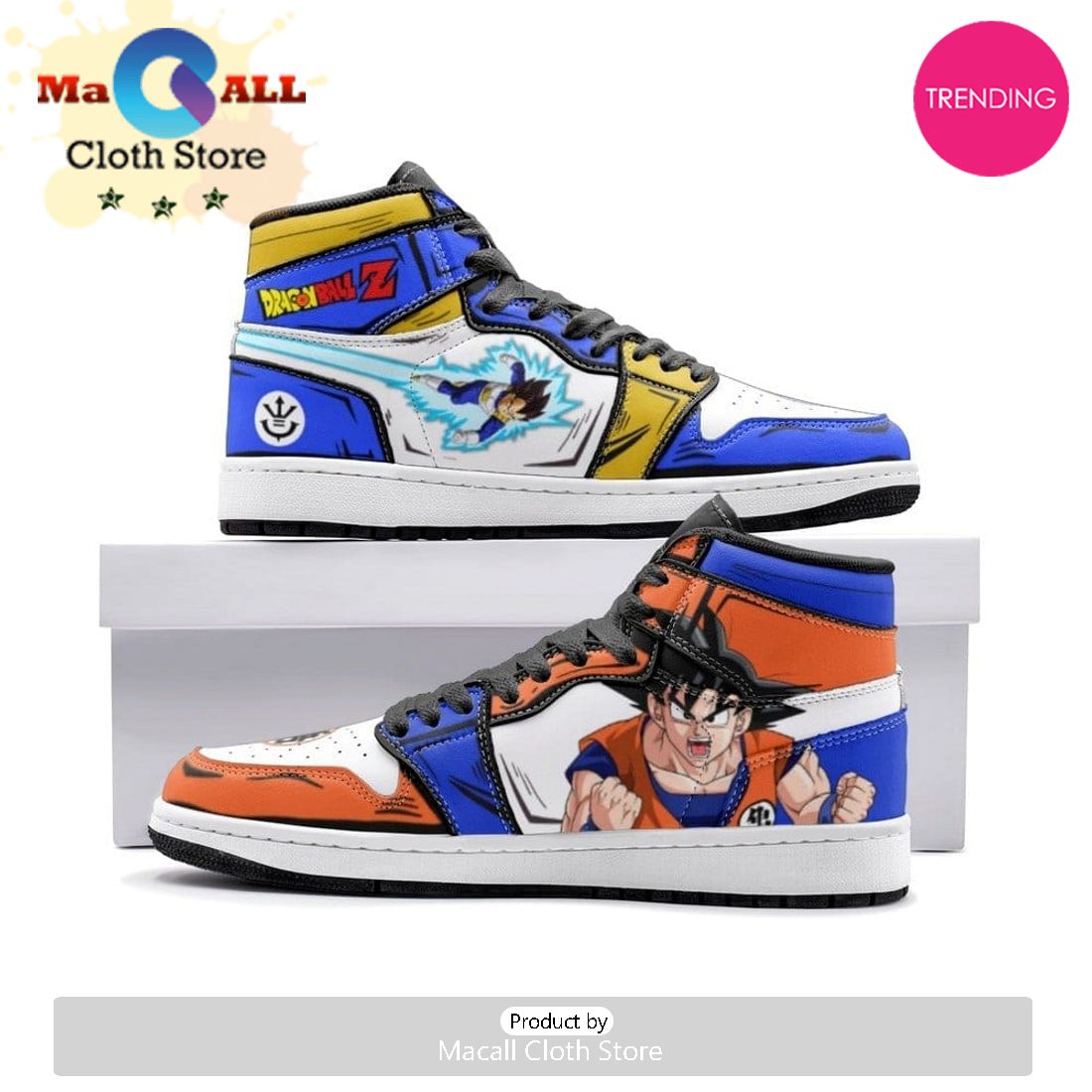 Goku And Vegeta Dragon Ball Z Air Jordan 1 High Top Shoes