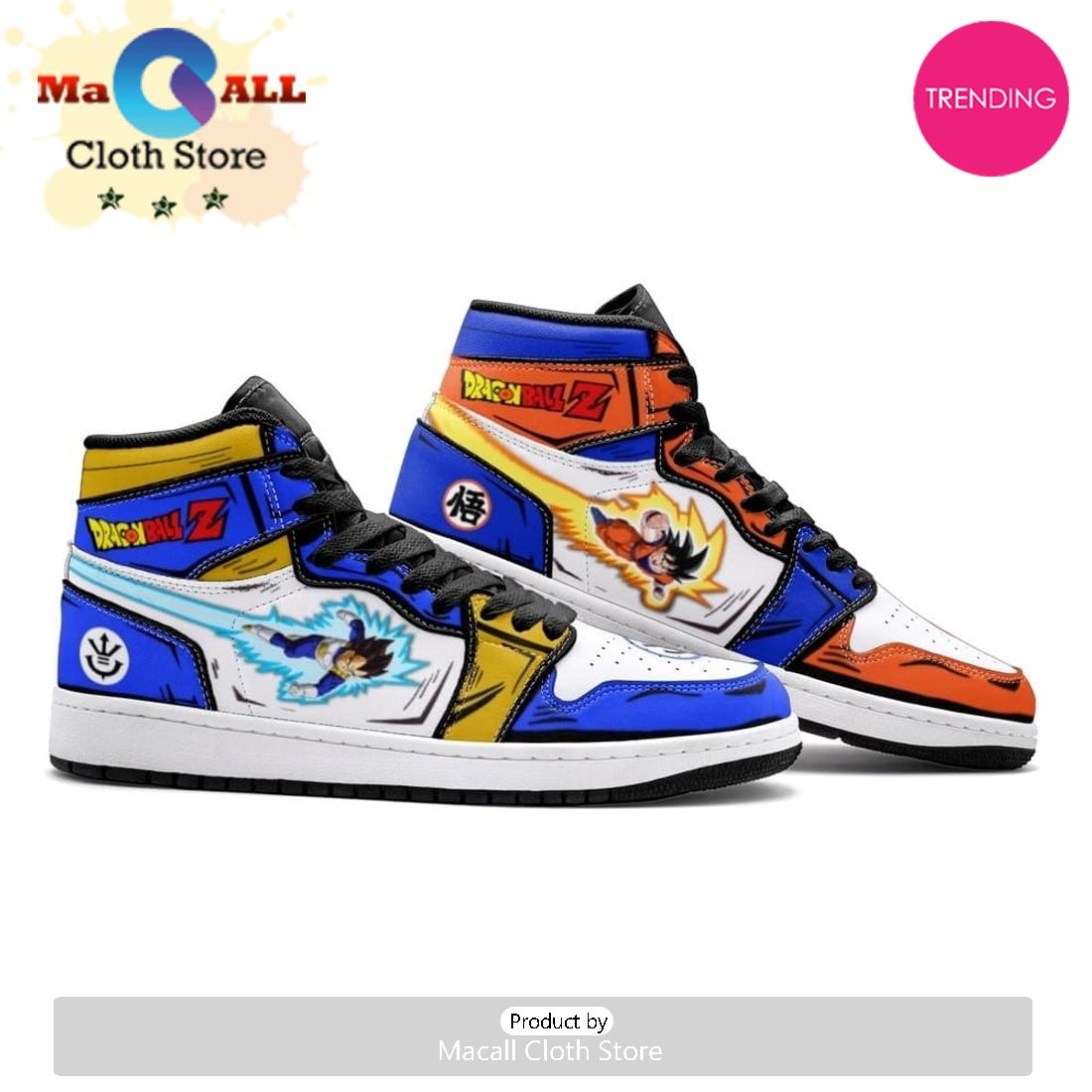 Goku And Vegeta Dragon Ball Z Air Jordan 1 High Top Shoes