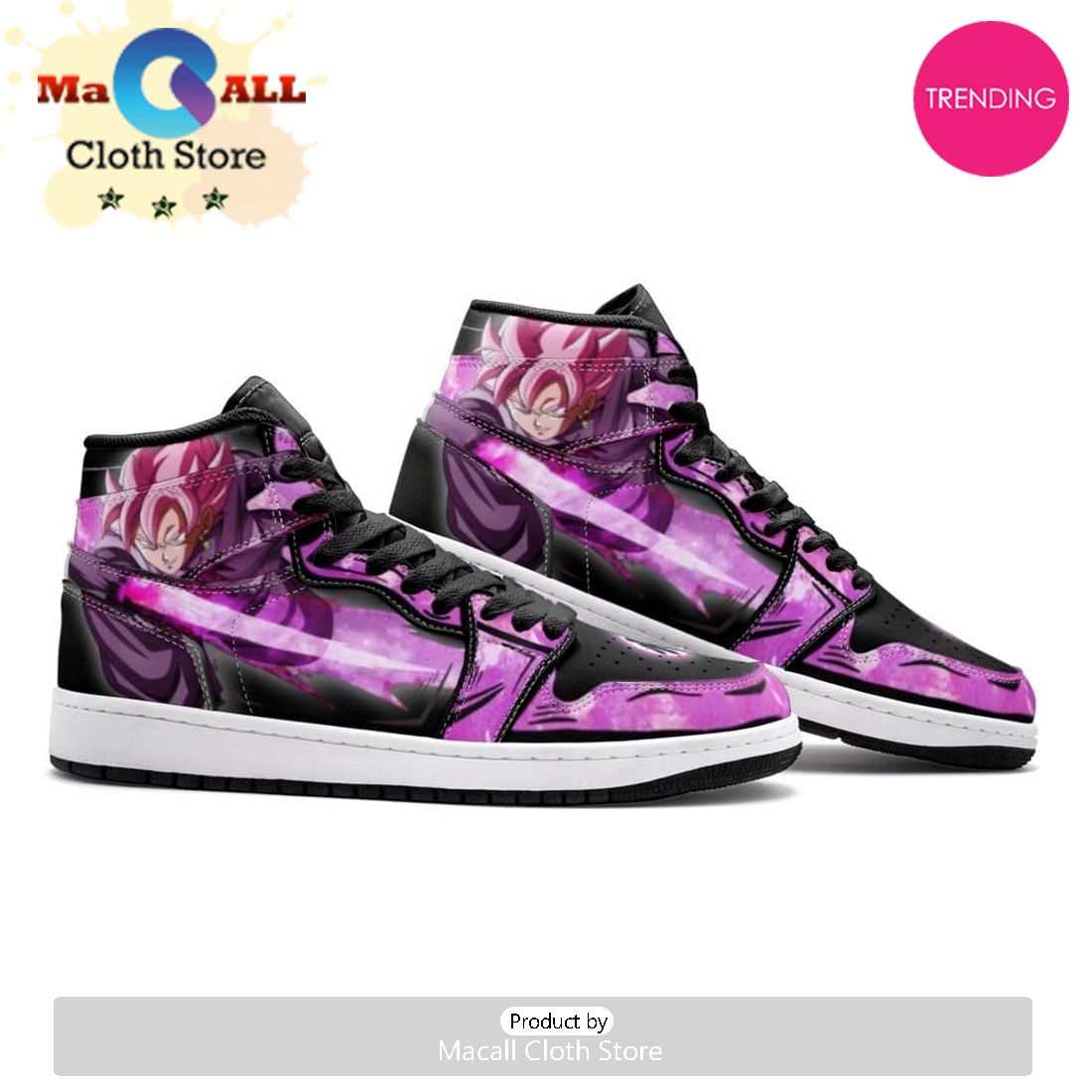 Goku Black Rose Dragon Ball Air Jordan 1 High Top Shoes