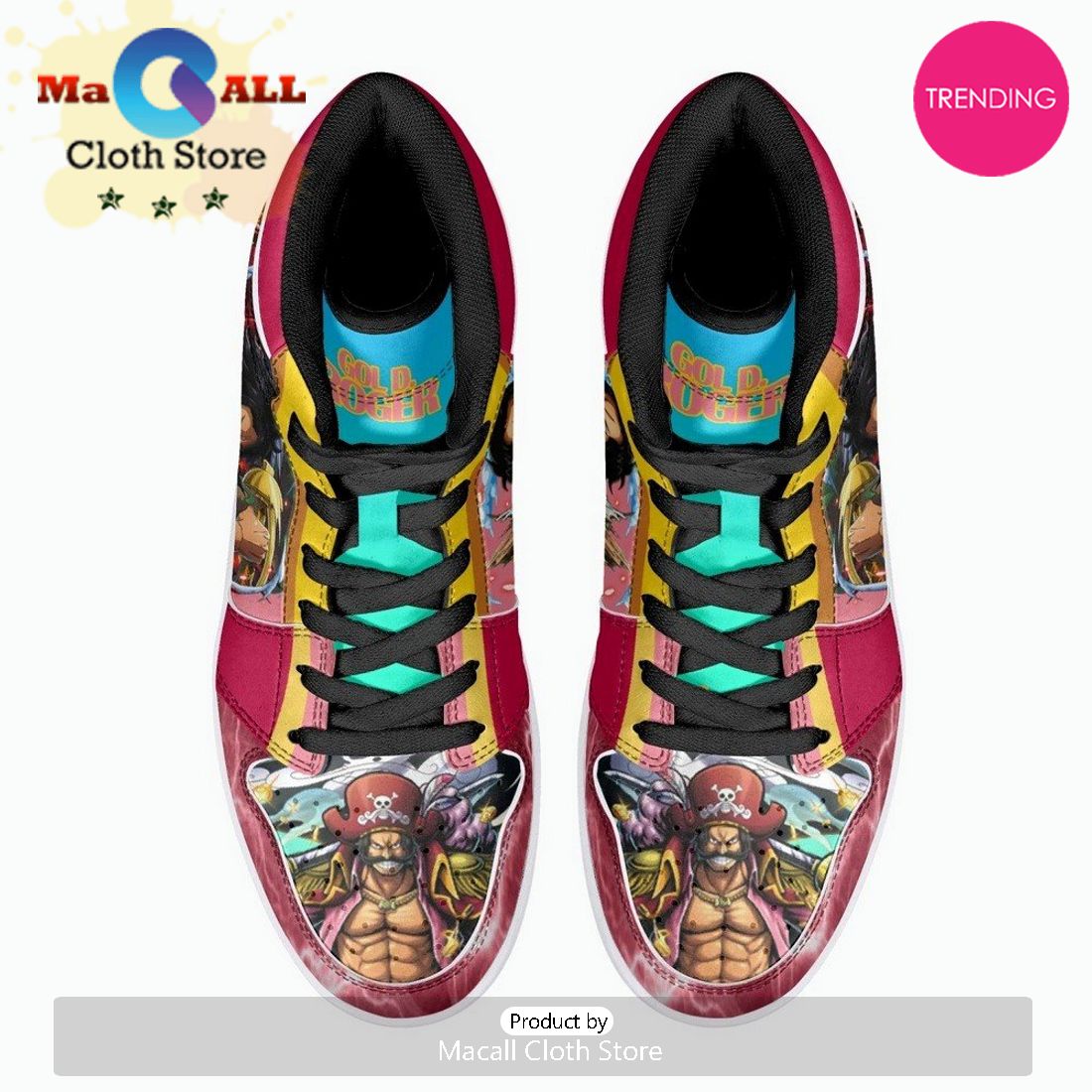 Gol D. Roger One Piece JD1 High Top Shoes