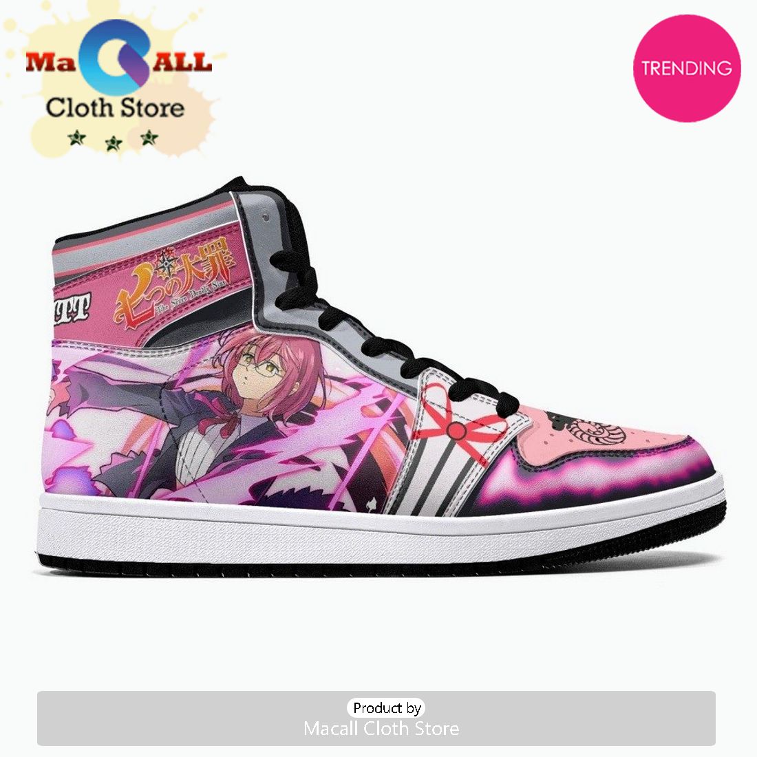 Gowther Herritt Seven Deadly Sins JD1 High Top Shoes