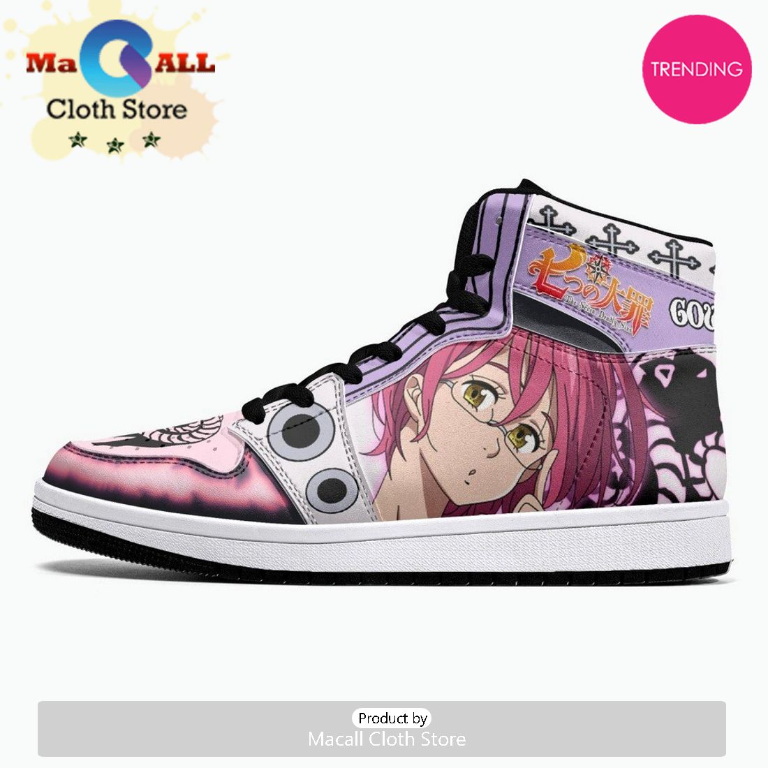 Gowther Seven Deadly Sins JD1 High Top Shoes