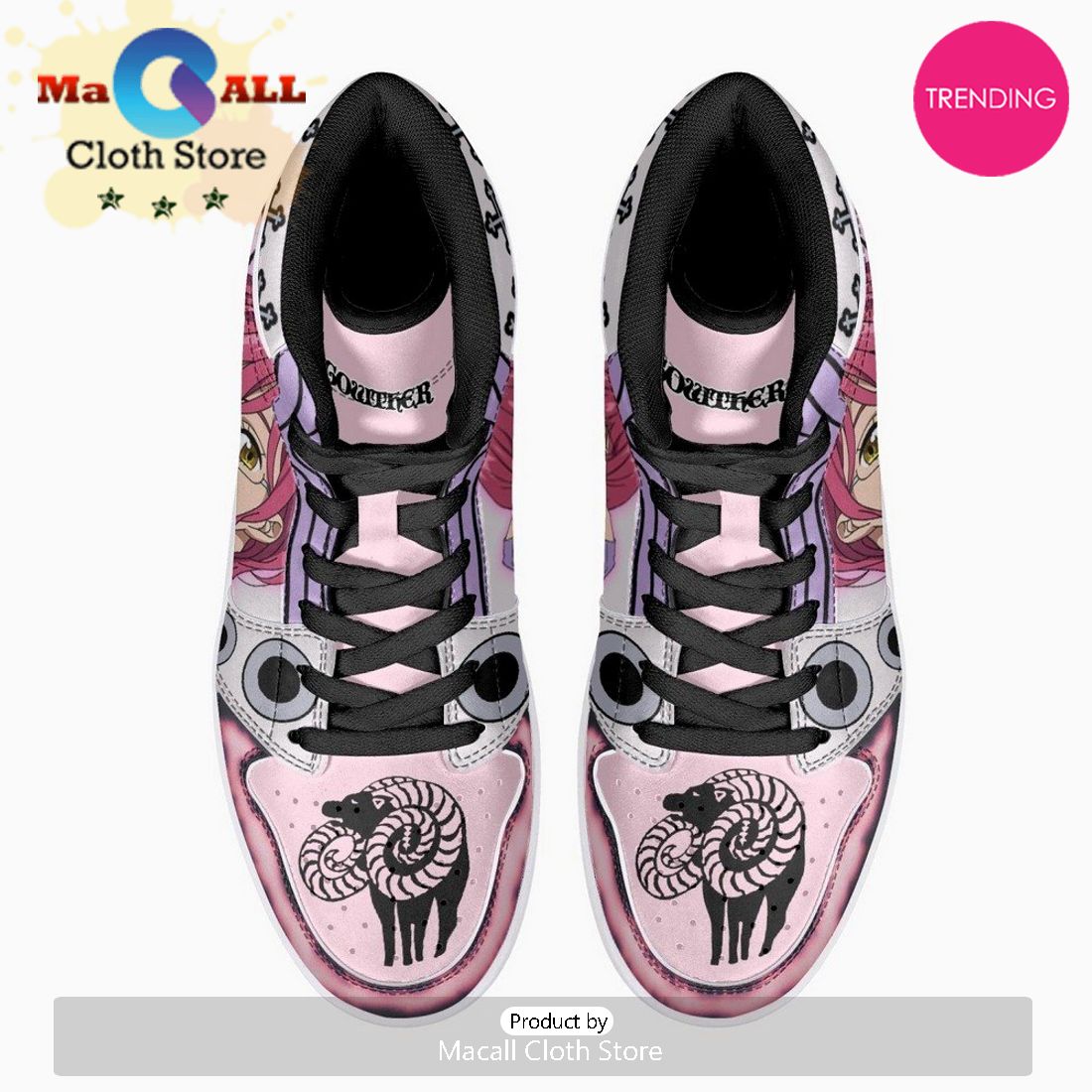 Gowther Seven Deadly Sins JD1 High Top Shoes