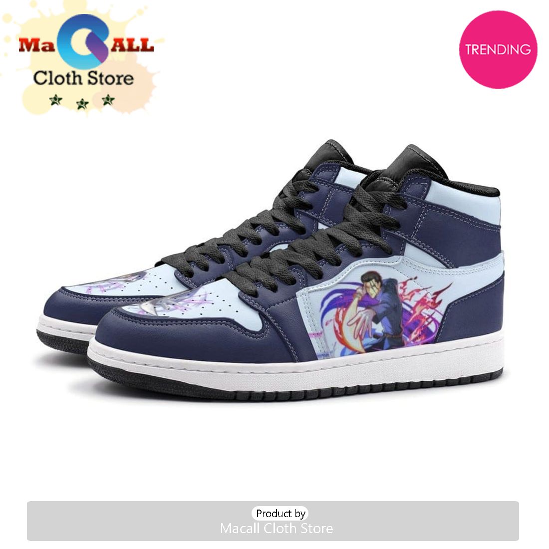 Hajime Saito Rurouni Kenshin Air Jordan 1 High Top Shoes