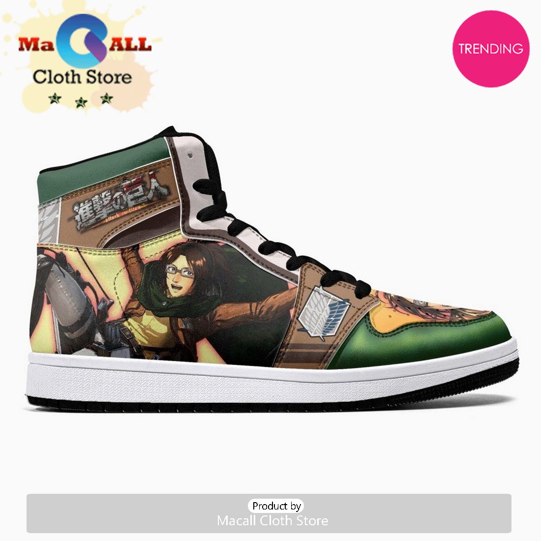 Hange Zoe Shingeki No Kyojin JD1 High Top Shoes