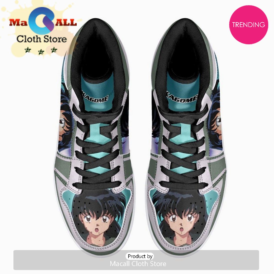 Higurashi Kagome Dog Yaksha JD1 High Top Shoes