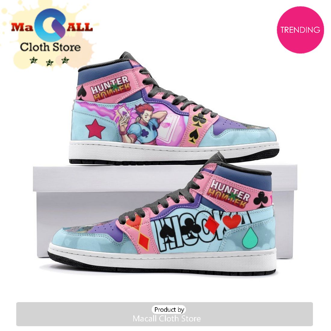 Hisoka Hunter Air Jordan 1 High Top Shoes