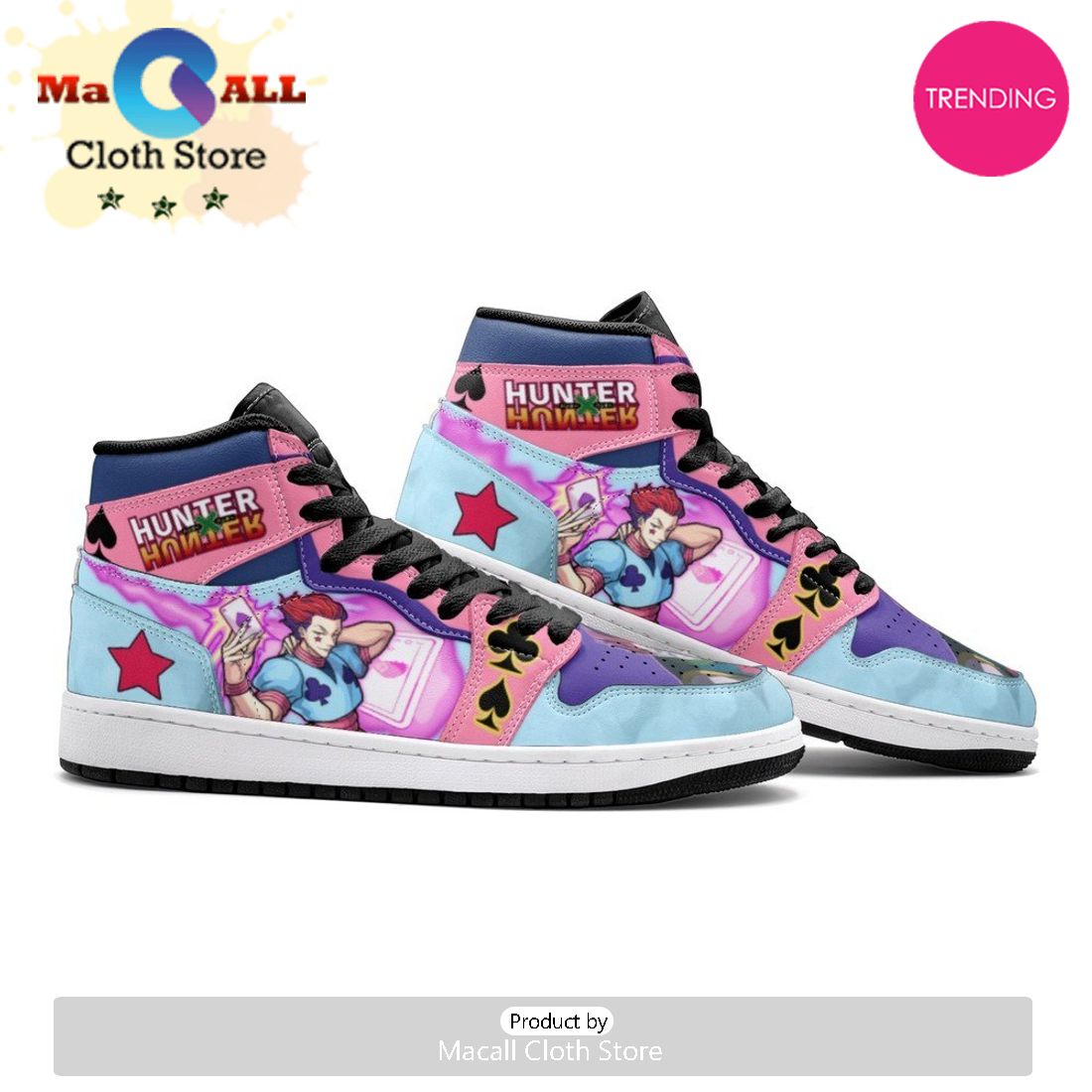 Hisoka Hunter Air Jordan 1 High Top Shoes
