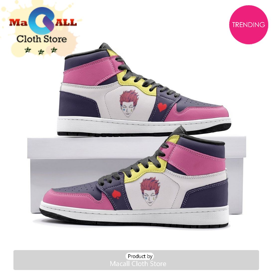 Hisoka Morow Hunter X Hunter Air Jordan 1 High Top Shoes