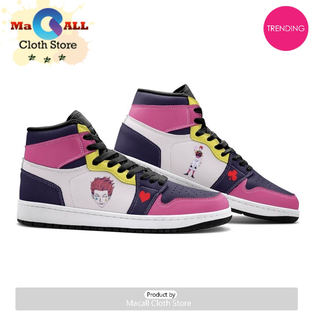 Hisoka Morow Hunter X Hunter Air Jordan 1 High Top Shoes