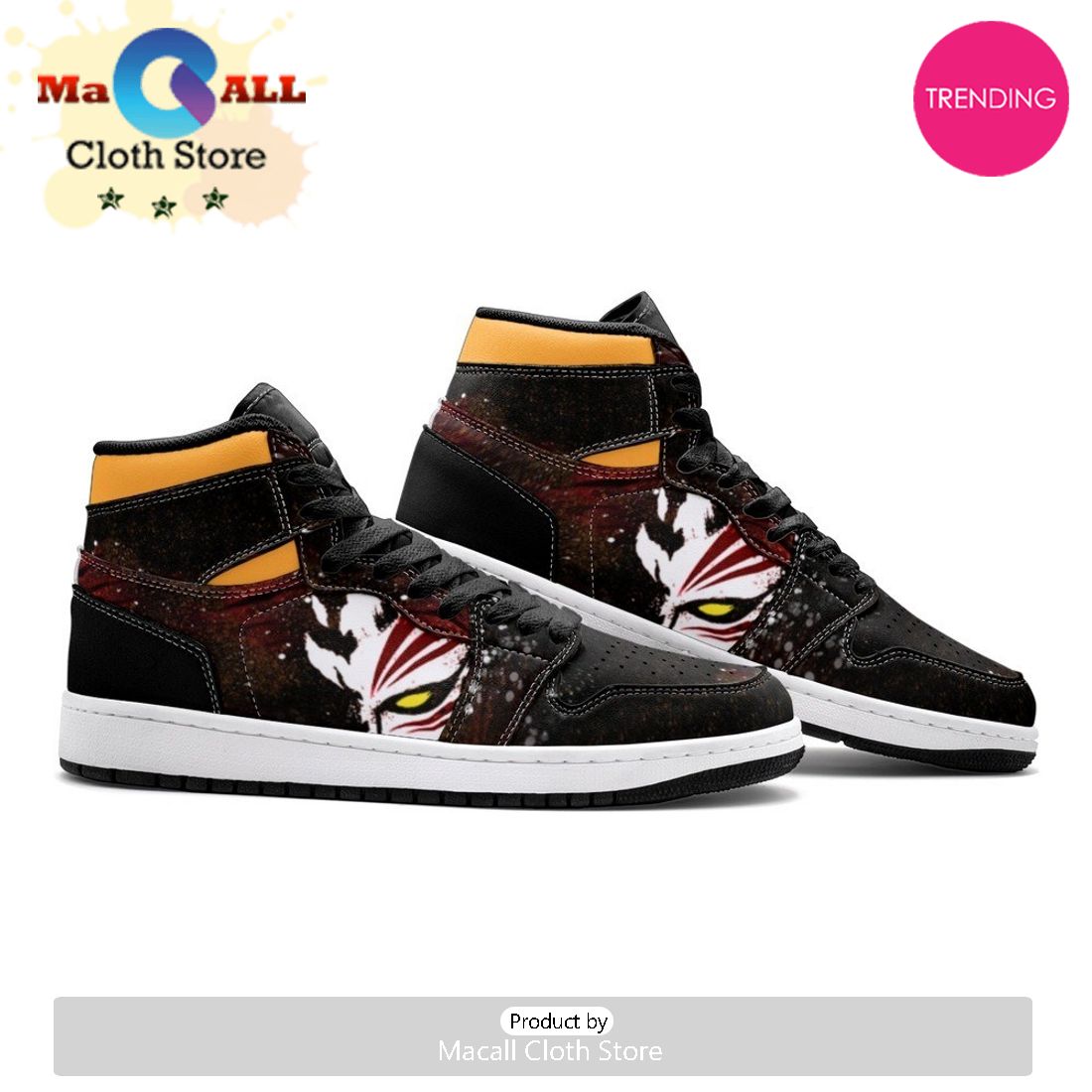 Hollow Ichigo Burīchi Air Jordan 1 High Top Shoes