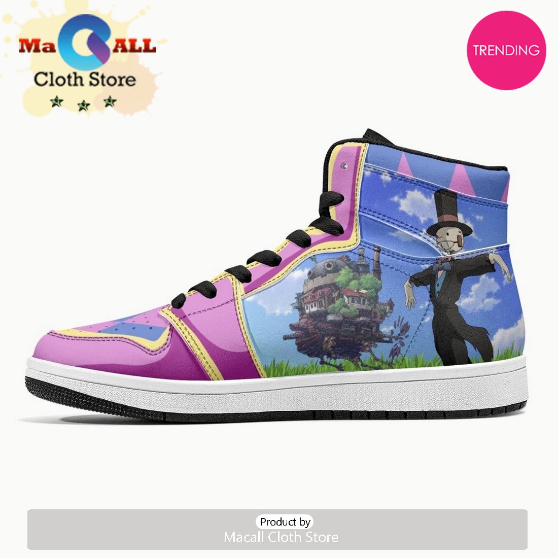 Howl And Sophie Howl’s Moving Castle JD1 High Top Shoes