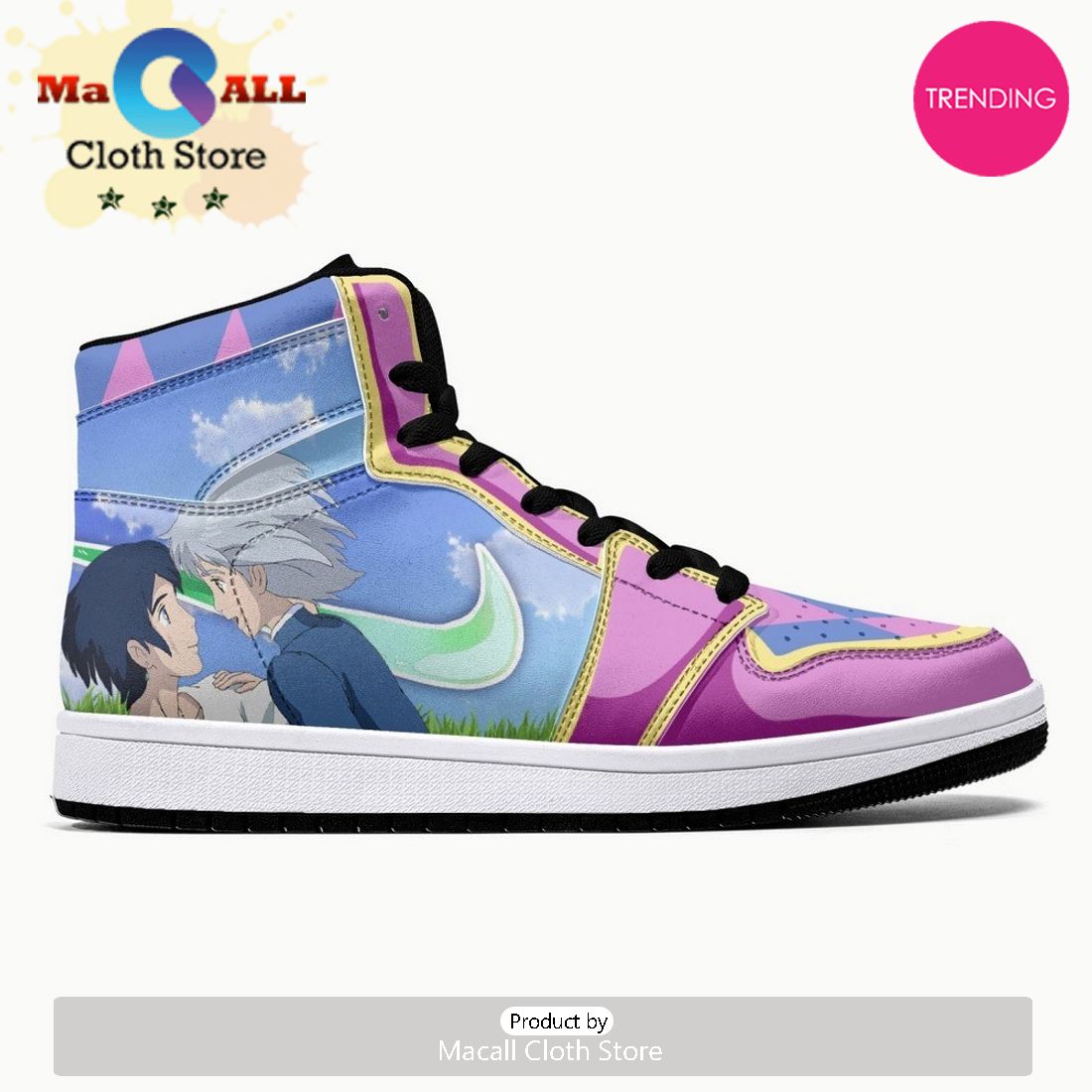 Howl And Sophie Howl’s Moving Castle JD1 High Top Shoes