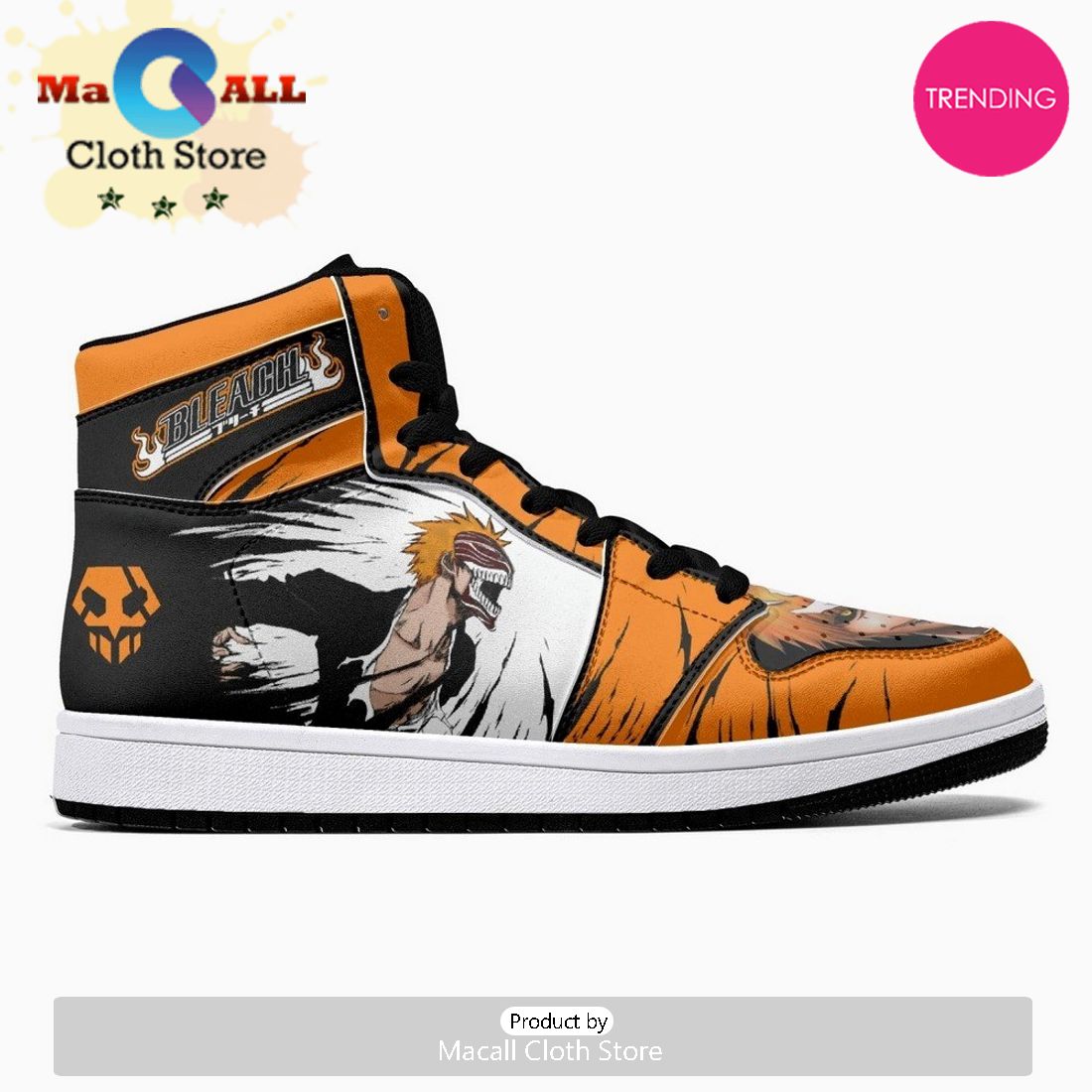 Ichigo Kurosaki Bankai Burīchi JD1 High Top Shoes