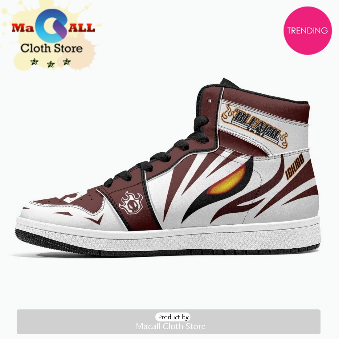 Ichigo Kurosaki Hollow Burīchi JD1 High Top Shoes