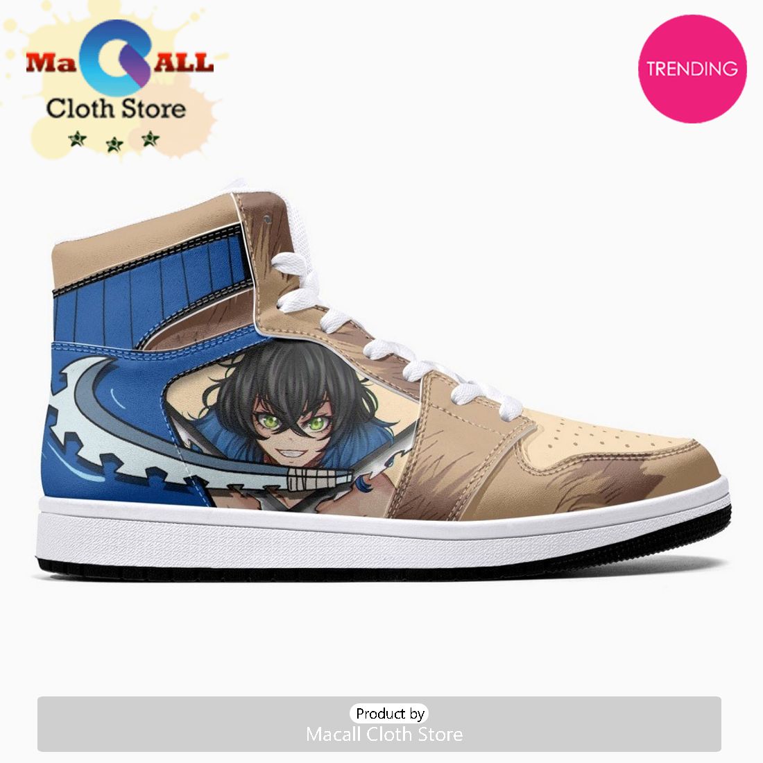 Inosuke Hashibira Demon Slayer V2 JD1 High Top Shoes