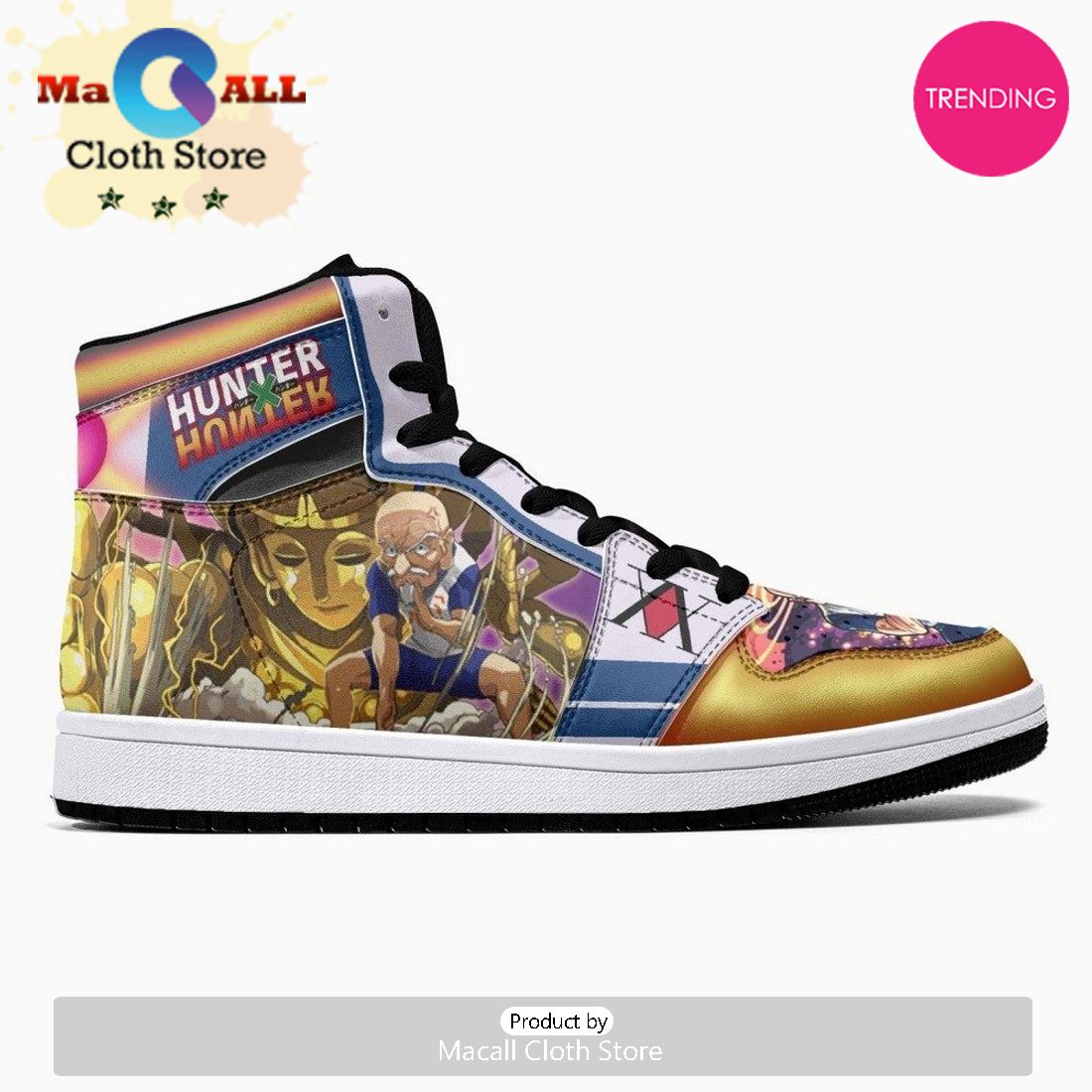 Isaac Netero 100 Type Guanyin Bodhisattva Hunter JD1 High Top Shoes