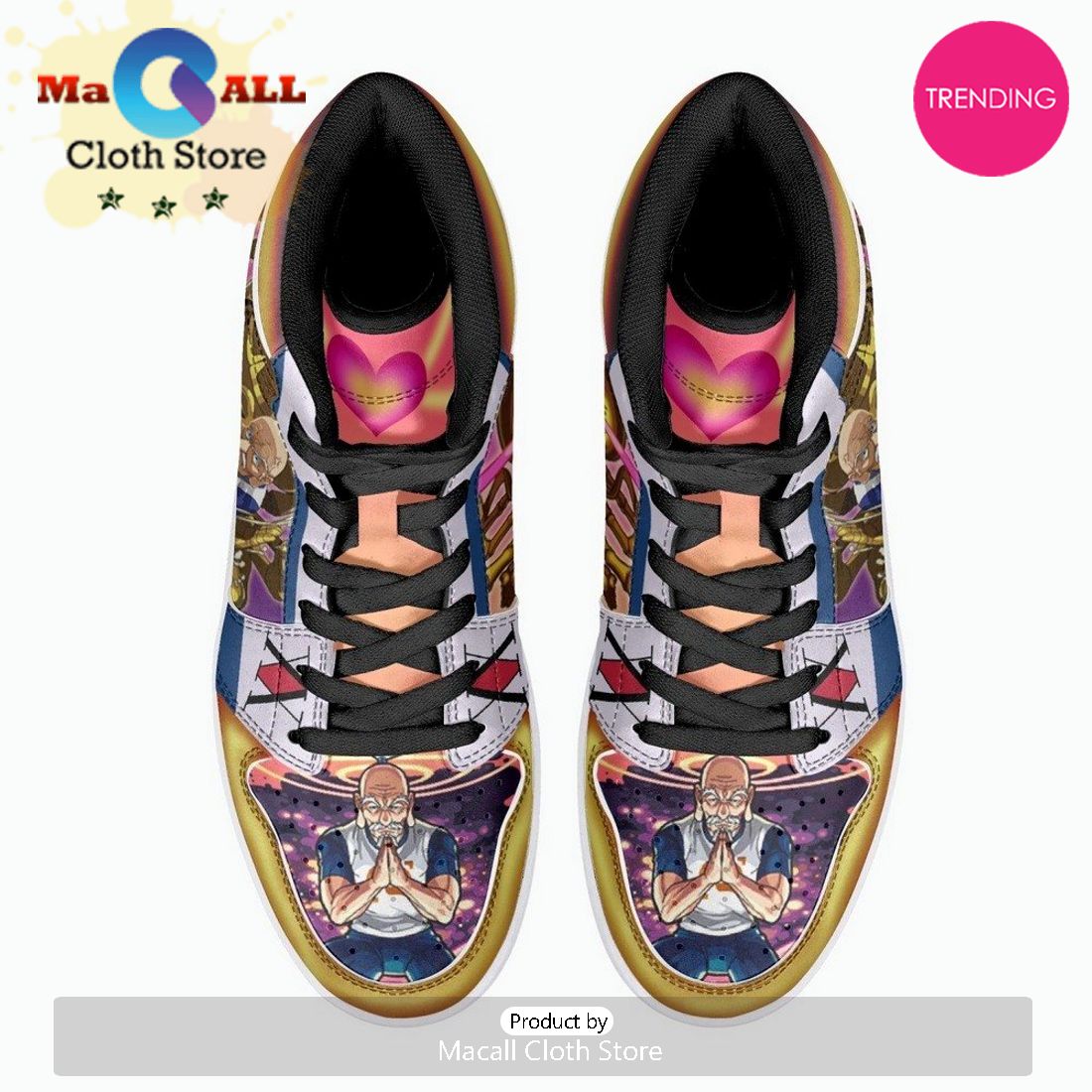 Isaac Netero 100 Type Guanyin Bodhisattva Hunter JD1 High Top Shoes