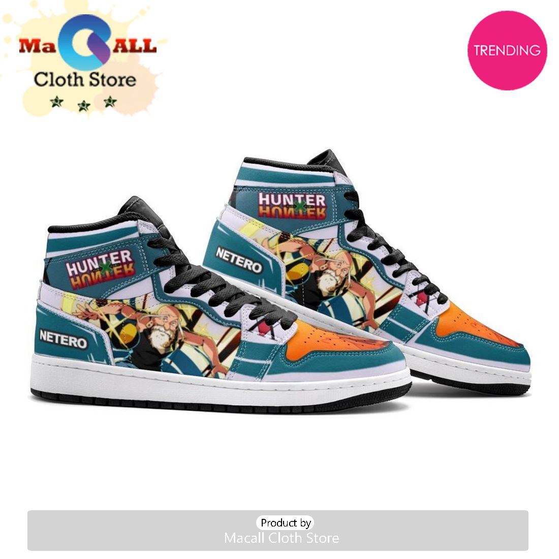 Isaac Netero Hunter Air Jordan 1 High Top Shoes