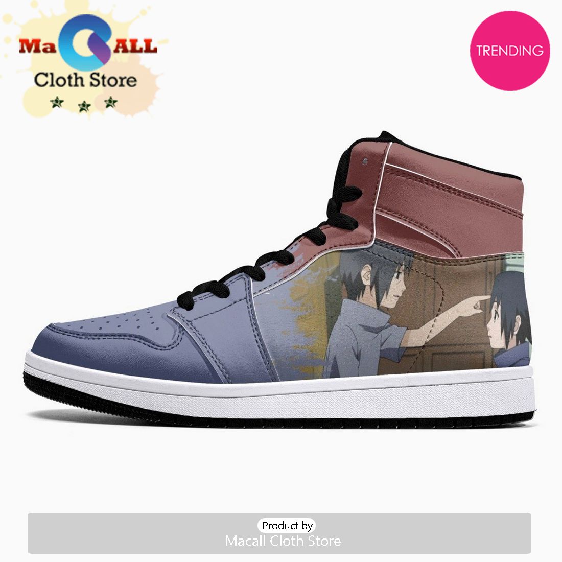 Itachi And Sasuke Clan Ninja JD1 High Top Shoes