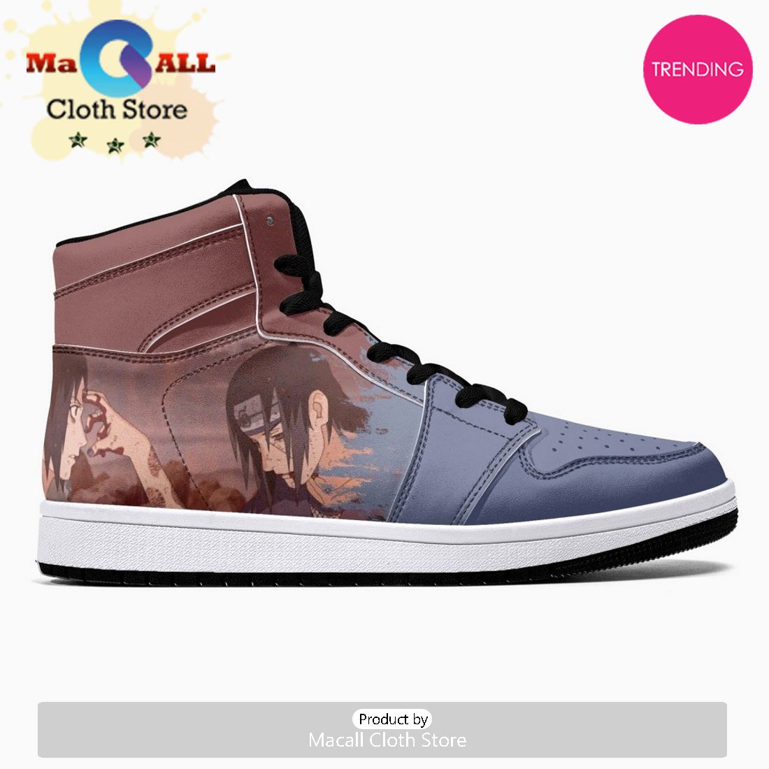 Itachi And Sasuke Clan Ninja JD1 High Top Shoes