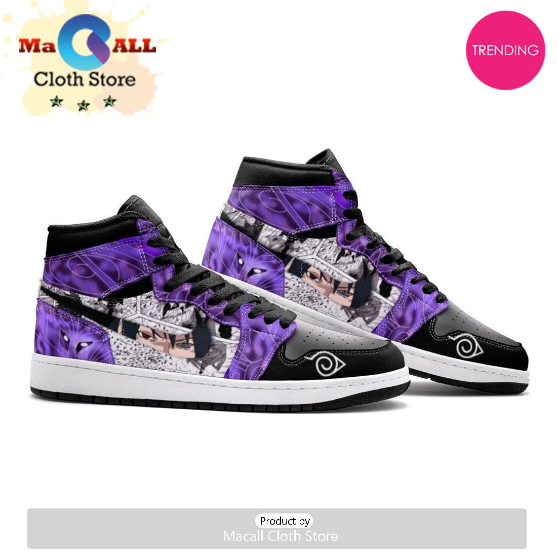 Itachi And Sasuke Clan Susano Ninja Air Jordan 1 High Top Shoes