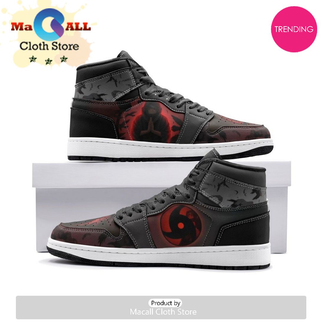 Itachi Clan Ninja Air Jordan 1 High Top Shoes