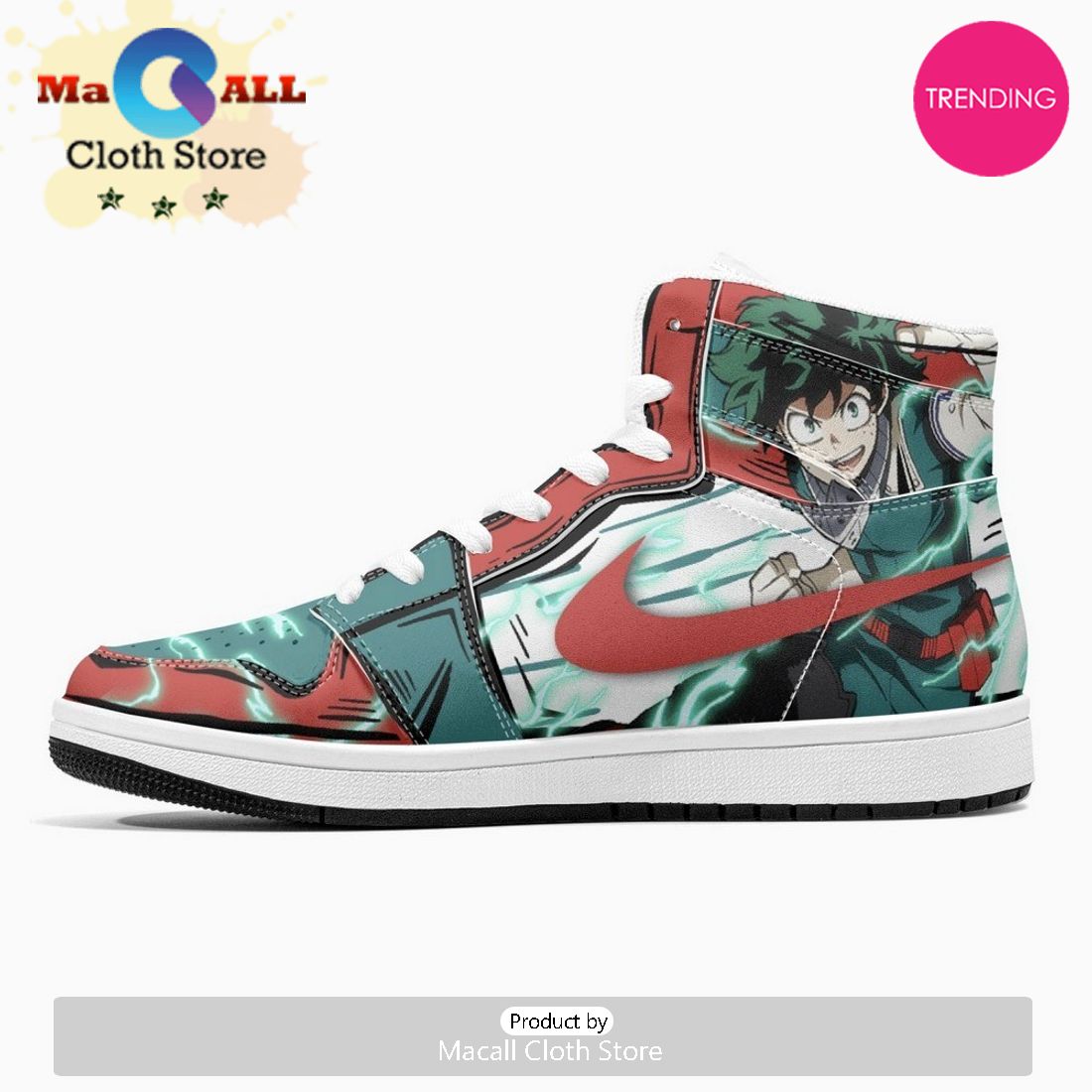 Izuku Midoriya – Deku My Hero JD1 High Top Shoes