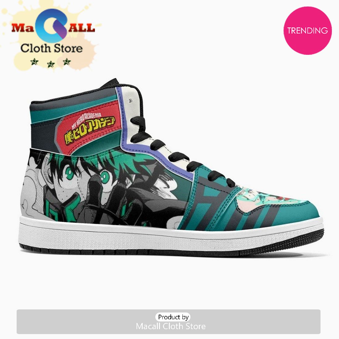 Izuku Midoriya My Hero JD1 High Top Shoes
