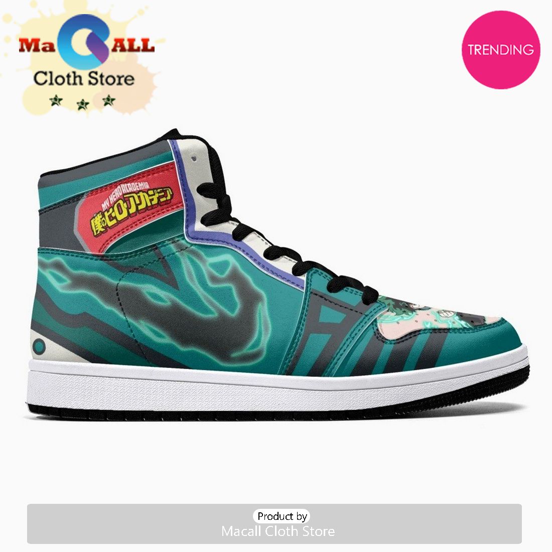 Izuku Midoriya My Hero JD1 High Top Shoes