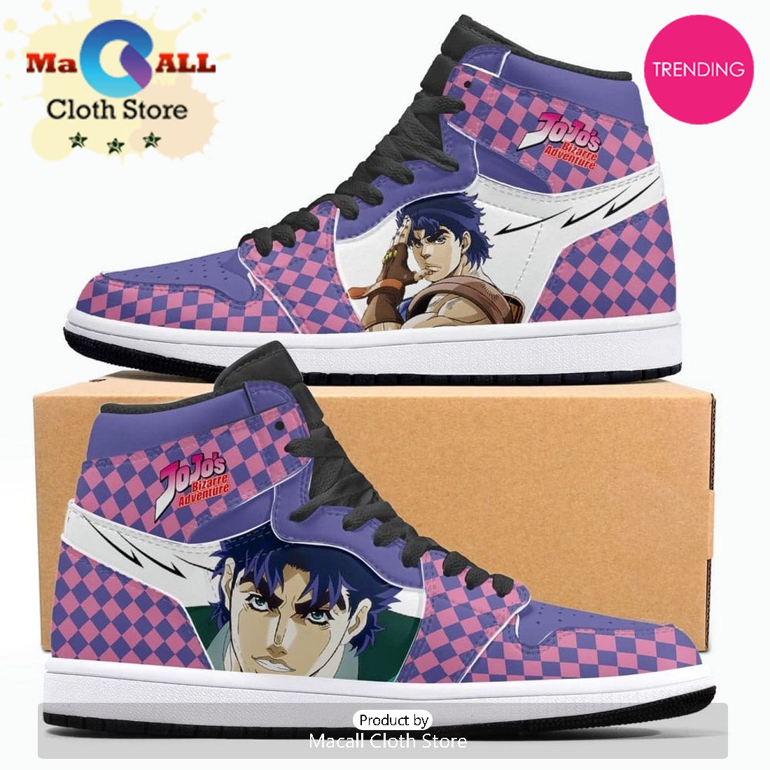 Jonathan Joestar Air Jordan 1 High Top Shoes