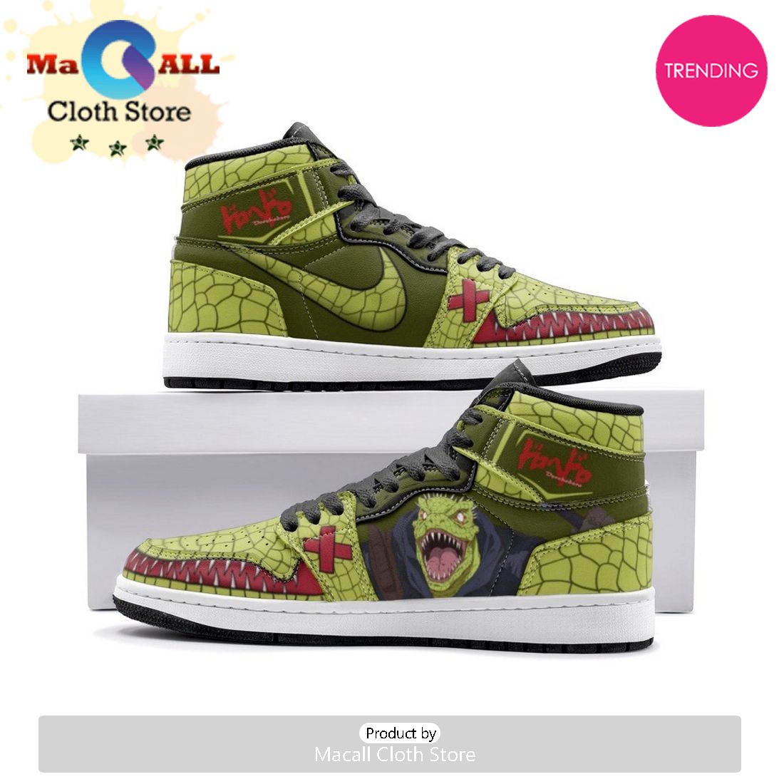 Kaiman Dorohedoro Air Jordan 1 High Top Shoes