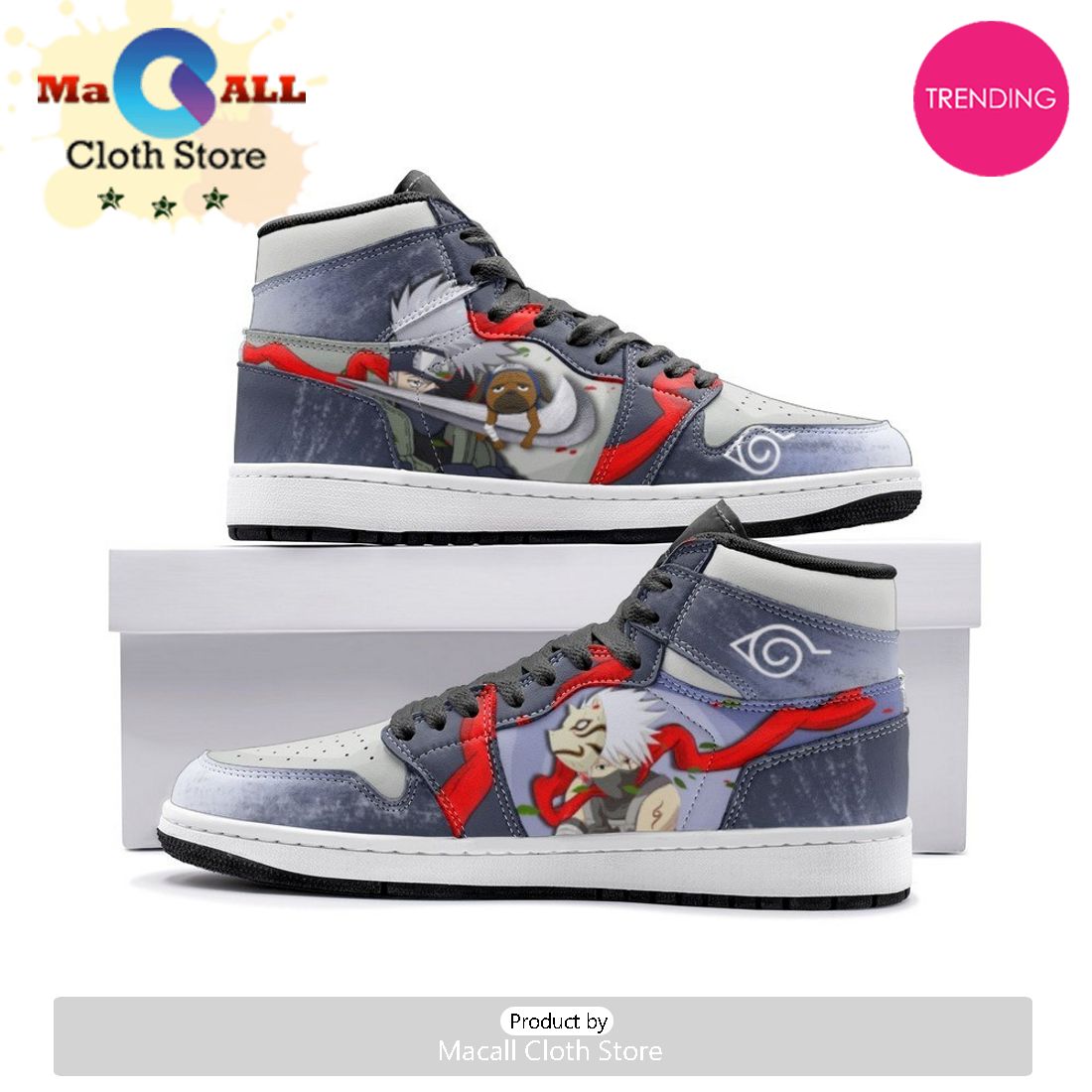 Kakashi Hatake Anbu Ninja Air Jordan 1 High Top Shoes