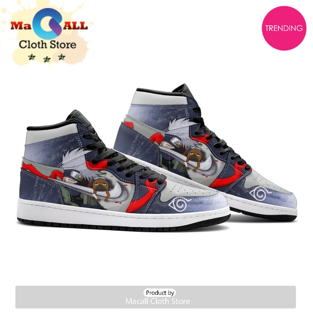 Kakashi Hatake Anbu Ninja Air Jordan 1 High Top Shoes