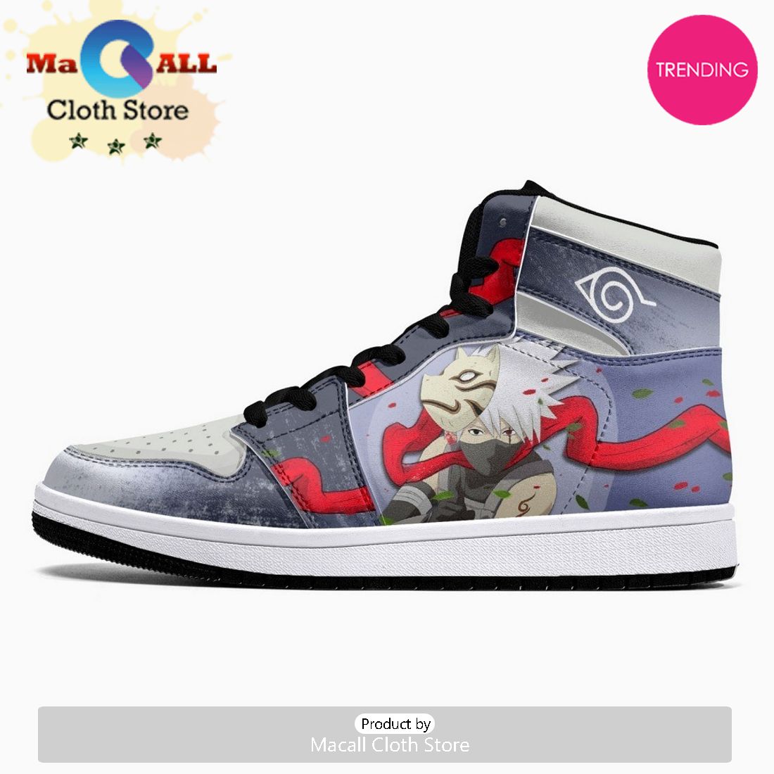 Kakashi Hatake Anbu Ninja JD1 High Top Shoes