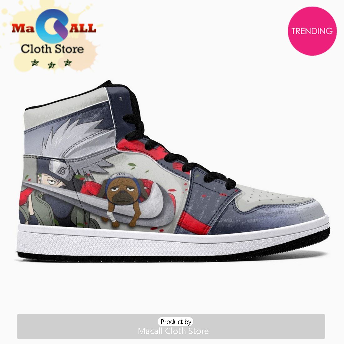 Kakashi Hatake Anbu Ninja JD1 High Top Shoes