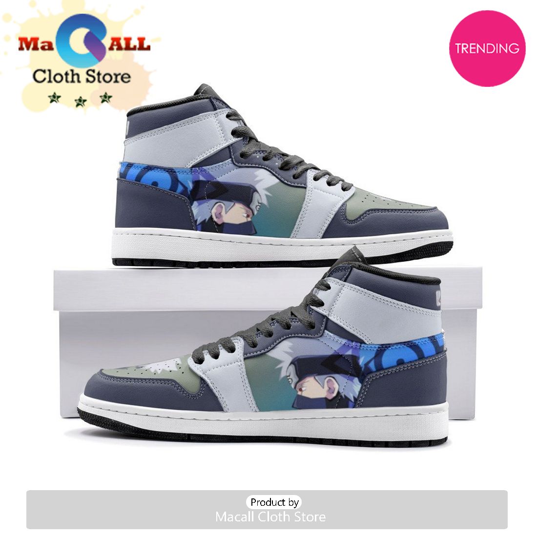 Kakashi Hatake Ninja Air Jordan 1 High Top Shoes