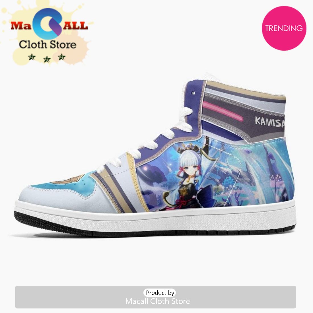 Kamisato Ayaka Genshin Impact JD1 High Top Shoes
