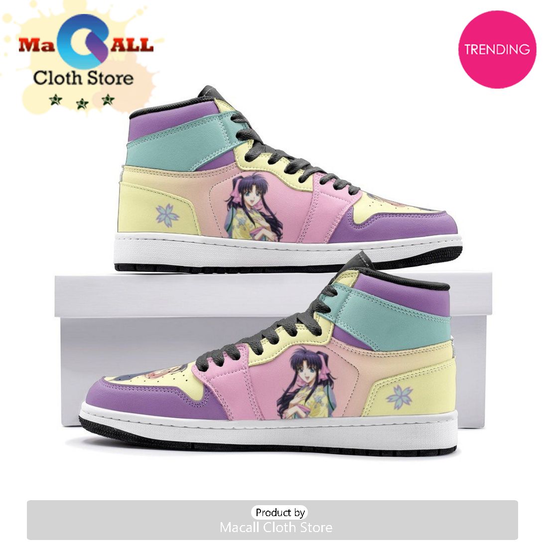 Kaoru Kamiya Rurouni Kenshin Air Jordan 1 High Top Shoes
