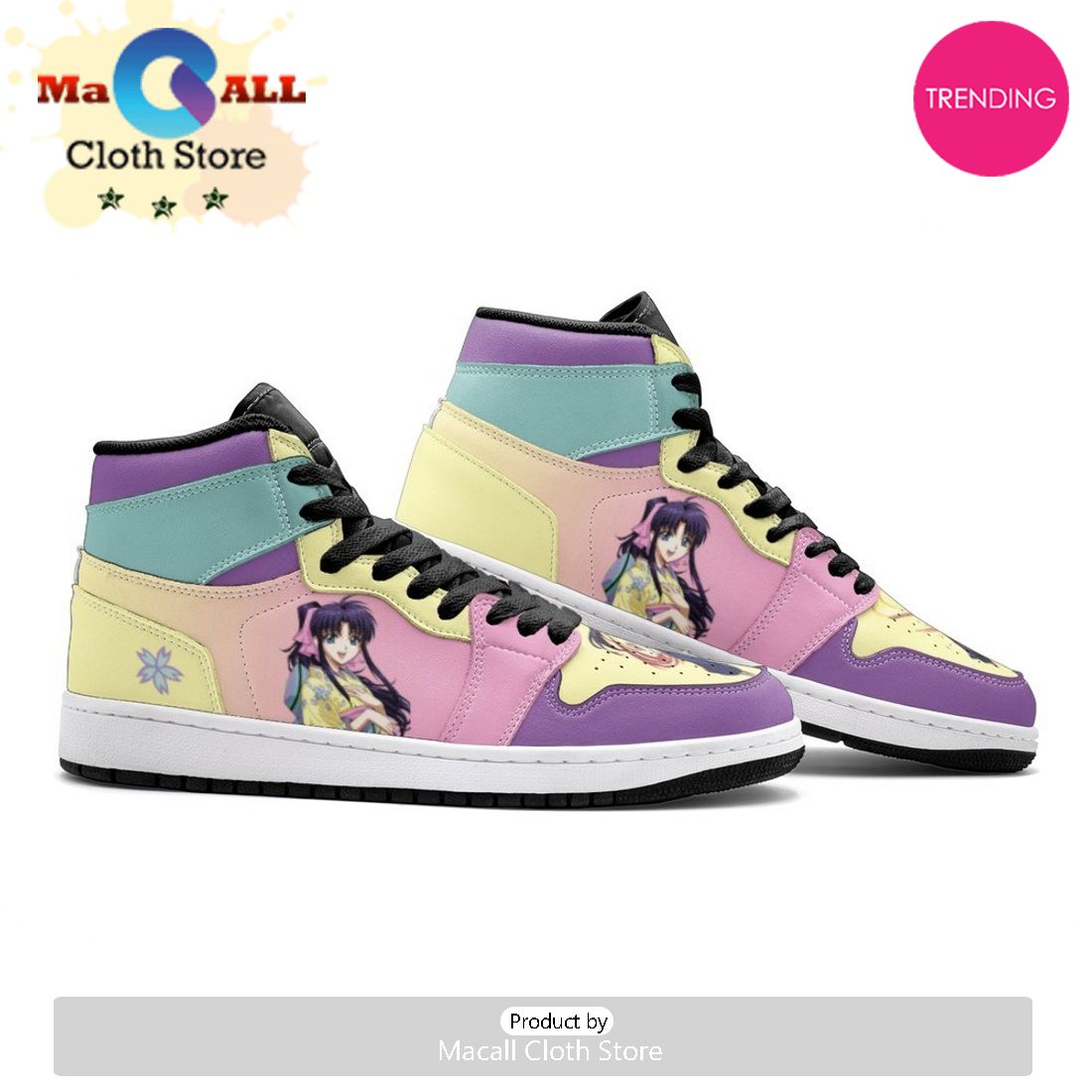 Kaoru Kamiya Rurouni Kenshin Air Jordan 1 High Top Shoes